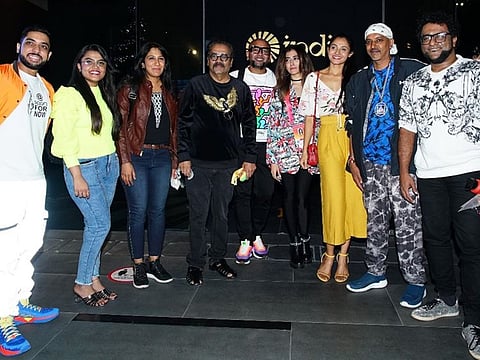 Indian singers at India Pavilion at Expo 2020 Dubai on Tuesday