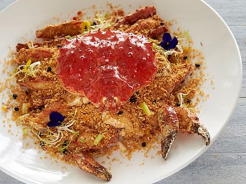Watch: Cook with Gulf News Food – King Crab with Crispy Garlic Flakes 