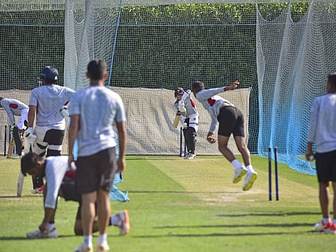 File photo: The UAE cricket team practice at the ICC Cricket Academy in Dubai.
