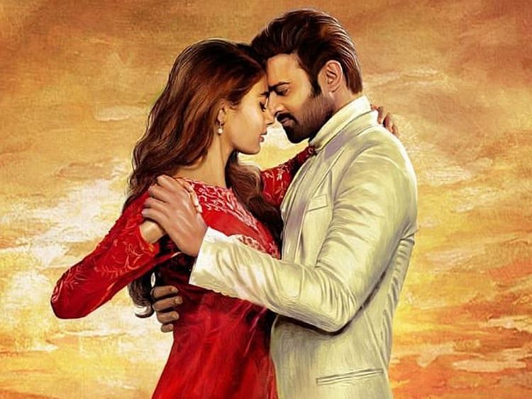 Pooja Hegde and Prabhas in the poster for ‘Radhe Shyam’ 