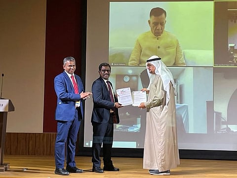 Maj. Gen. (Retd.) Sharafuddin Sharaf, Vice-Chairman of Sharaf Group at the just concluded 'Uttar Pradesh Week'. The Group plans investments of up to Rs10 billion in the Indian state.