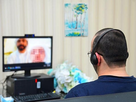 The inmate was allowed to participate in his daughter's wedding through the e-Vision electronic communication platform.