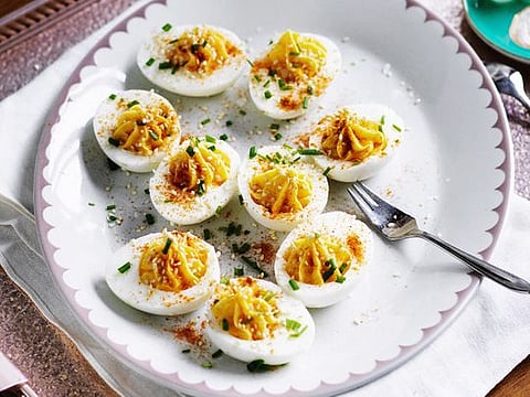 Cajun deviled eggs