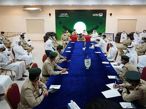  Dubai Police officials attend a meeting on Monday to discuss elaborate security arrangements for New Year's Eve celebrations.
