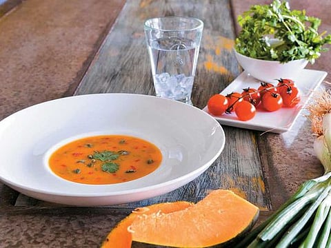 Roasted pumpkin soup