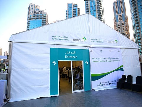 Dubai Health Authority (DHA) has set up three field hospitals in downtown Dubai for the New Year's Eve celebrations.
