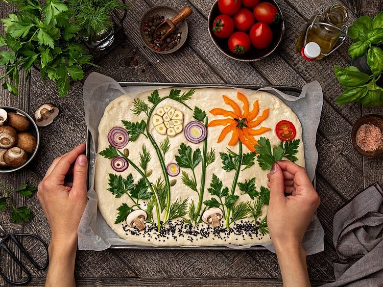 Gardenscape focaccia