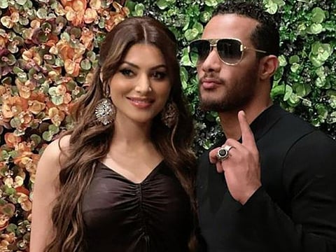 Urvashi Rautela with Mohamed Ramadan