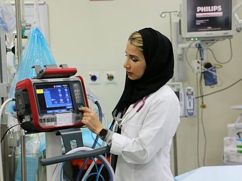 Seddiqa Al Mansoori, respiratory therapy supervisor at the Sheikh Khalifa Medical City, in Abu Dhabi.