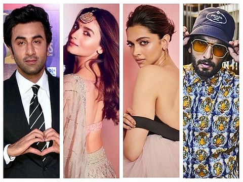 Ranbir Kapoor, Alia Bhatt, Deepika Padukone and Ranveer Singh