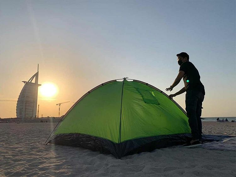 Scene from Jumeira Beach 