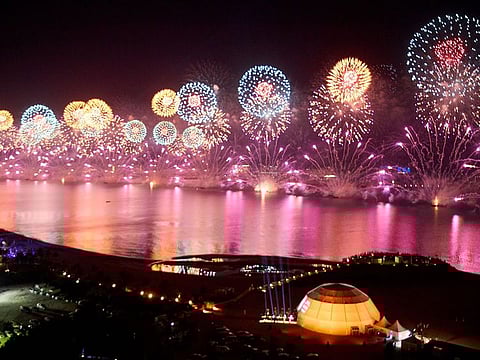 Fireworks ring in the New Year over the skies of Ras Al Khaimah.