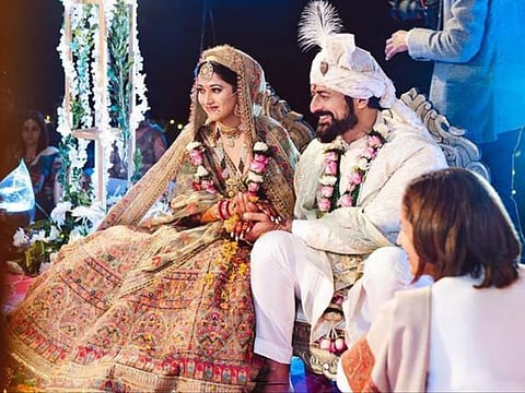 Actor Mohit Rain with his wife Aditi