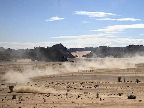 Nasser Al Attiyah in action in the Dakar Rally