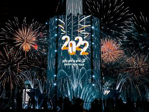 The fireworks set world records for volume, duration and form as Abu Dhabi welcomed 2022