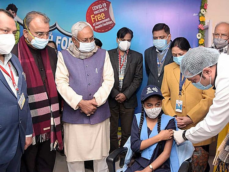 Bihar Chief Minister Nitish Kumar vaccine covid