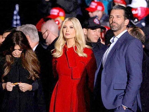 File photo: Ivanka Trump and Donald Trump Jr.