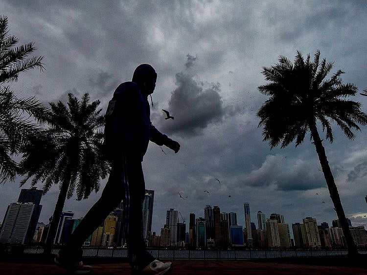 STOCK WEATHER CLOUD SHARJAH
