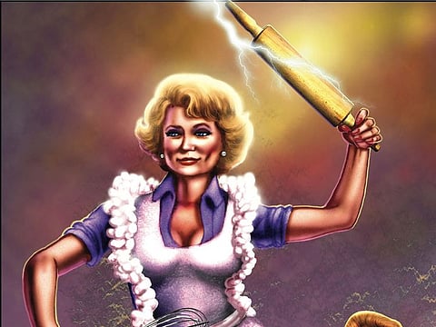 An image from a biography comic book tracing the life of Betty White is seen in this handout image obtained by Reuters