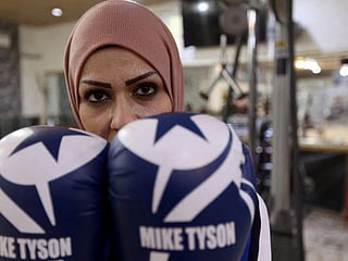 Pictures: Iraqi women boxers aim sucker punch at gender taboos