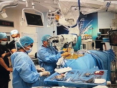 The use of magnetic resonance technology helped the medical team locate the position of the tumour and its spread accurately.