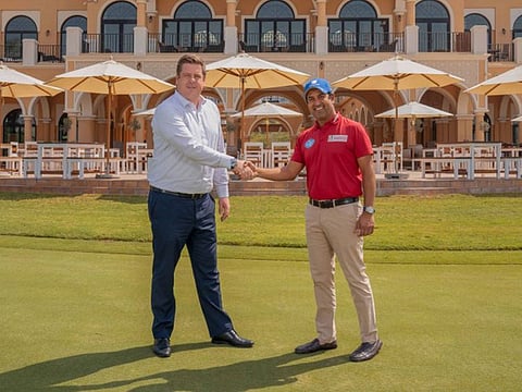 Shiv Kapur with Tom Rourke, GM at The Els Club