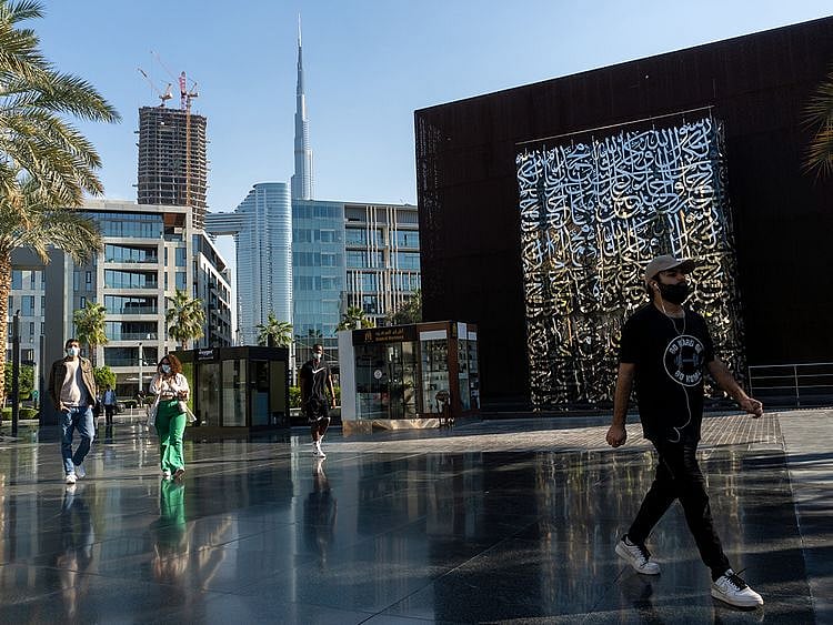 STOCK DUBAI TOURISM ECONOMY CITY WALK