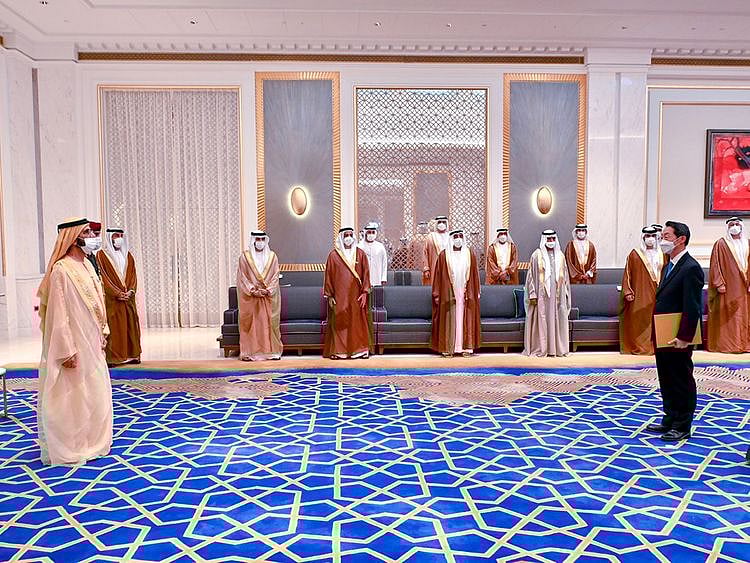 Sheikh Mohammed bin Rashid Al Maktoum, Vice President and Prime Minister of the UAE and Ruler of Dubai, on Tuesday received the credentials of Lee Seok-gu, the newly appointed ambassador of South Korea to the UAE