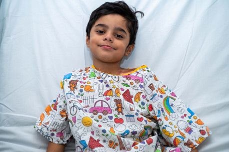 Seven-year-old Alyan was diagnosed with a rare form of congenital cardiomyopathy while still in his mother’s womb. 