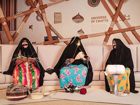 The House of Artisans’ exhibition shows women making traditional crafts