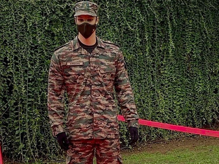 New combat uniform of the Indian Army unveiled on the occasion of the 74th Army Day parade, in New Delhi, on January 15.