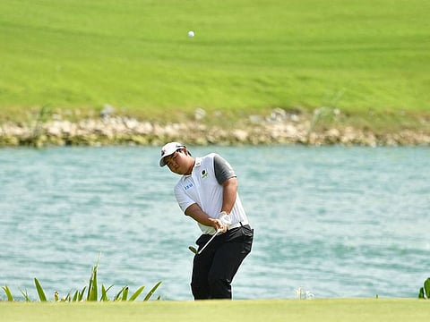 Kim Joo-hyung of South Korea on his way to Singapore International victory