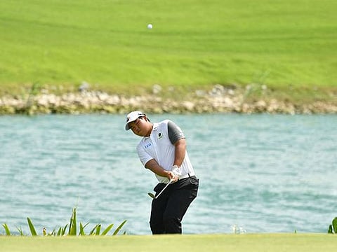 Kim Joo-hyung of South Korea on his way to Singapore International victory