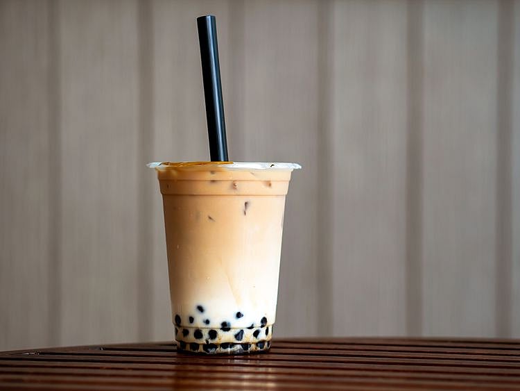 boba tea bubble tea stock