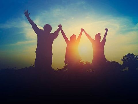 If the external situation demands some action, you can do it joyously. If it is not needed, you can simply sit with eyes closed.