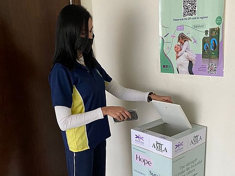 The month-long campaign collected over 100 packets of hair 