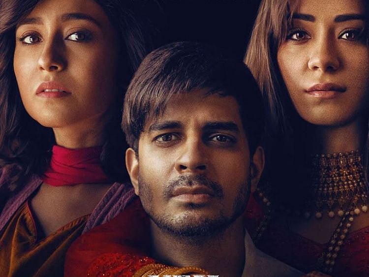 Tahir Raj Bhasin with Shweta Tripathi and Anchal Singh in 'Yeh Kaali Kaali Ankhein'