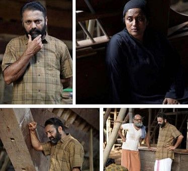 Manoj KU (left) and Manju Pathros (right) play main supporting roles in 'Uru'.