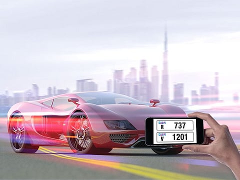 The Roads and Transport Authority offers 350 special number plates of 3, 4 and 5 digits for private and classic vehicles at its 66th online auction from January 24