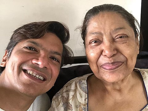Shaan and his mother Sonali Mukherjee