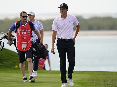 Josh Hill in action during today's third round.