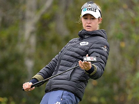 Nelly Korda lets the world No.1 tag sit very lightly on her shoulders, saying it's only ''temporary.''