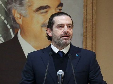 Lebanon's leading Sunni Muslim politician and former Prime Minister Saad Hariri 