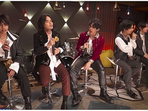 Members of the Filipino pop group SB19.