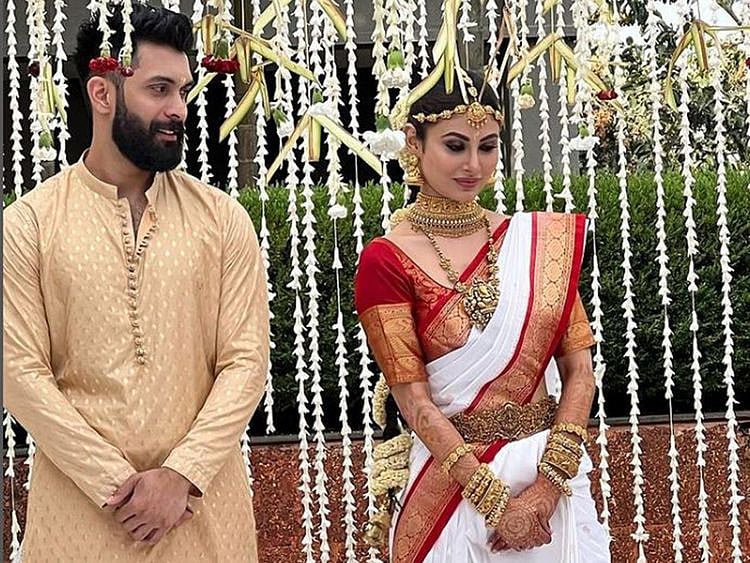 Suraj Nambiar and Mouni Roy