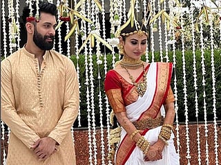 Suraj Nambiar and Mouni Roy