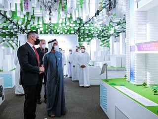 Mohammed bin Rashid visits Germany Pavilion at Expo