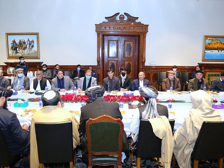 Pakistan’s National Security Adviser Moeed Yusuf (centre) also heads the Afghanistan Inter-Ministerial Coordination Cell (AICC) - a special body set up in October 2021 for Afghanistan-related matters.