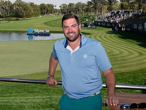Chris Kirchner,  Co-Founder, Chairman and CEO, Slync.io during an exclusive interview with Gulf News at the Slync.io Dubai Desert Classic at Emirates Golf Club