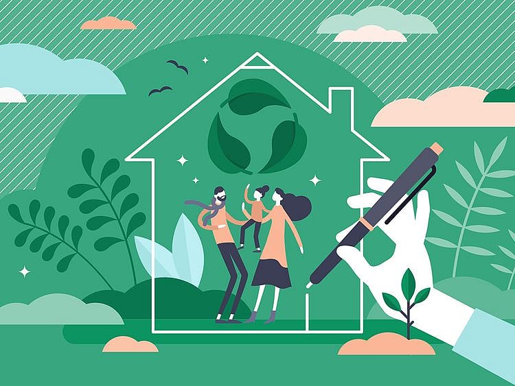 Green care biophilic home